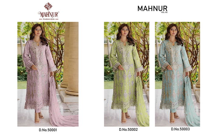 Mahnur Vol 50 Georgette Pakistani Suits Wholesale Shop In Surat
